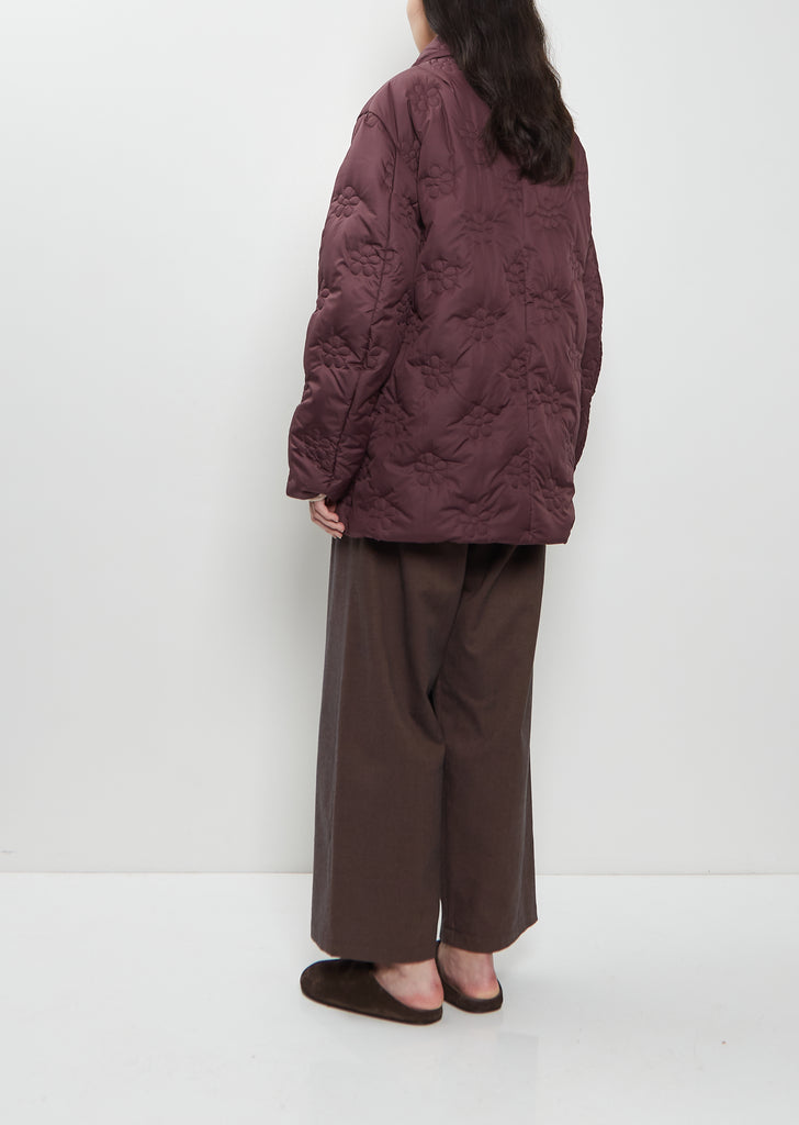Puff Short Embroidered Coat