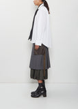 Poplin Shirt with Satin Tie