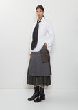 Poplin Shirt with Satin Tie