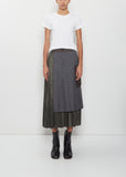 Suiting x Nylon Twill Skirt