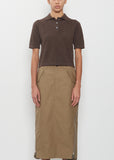 Abbie Cashmere Short Sleeve Polo Sweater