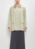 Wool Max Canvas Blouson — Pale Olive