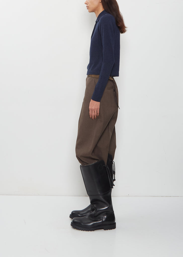 Abbie Cashmere Long Sleeve Polo Sweater