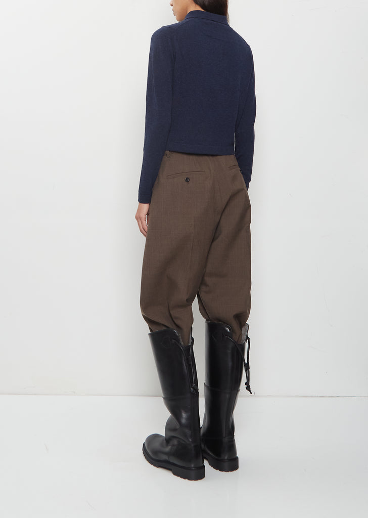Abbie Cashmere Long Sleeve Polo Sweater