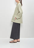 Wool Max Canvas Blouson — Pale Olive