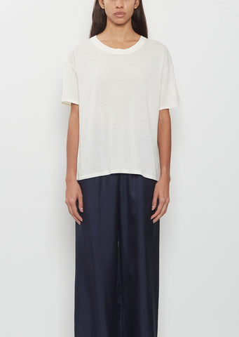 Ezra Classic Fit T-Shirt — Ivory