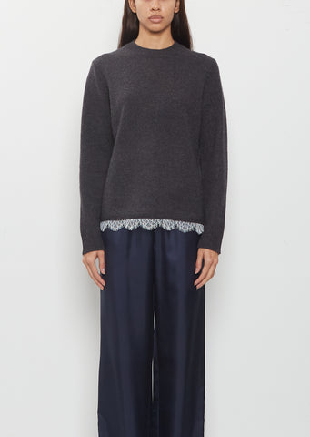 Arvo Lace Hem Sweater