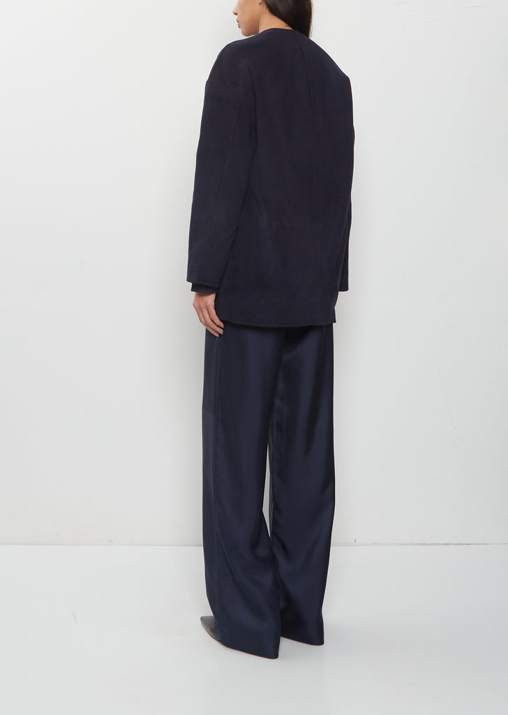Dunne Oval Shaped Wool Cashmere Coat