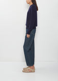 Hepburn Cashmere Sweater — Navy Blue