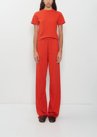 n°353 Relax Cotton Cashmere Trousers — Tomato