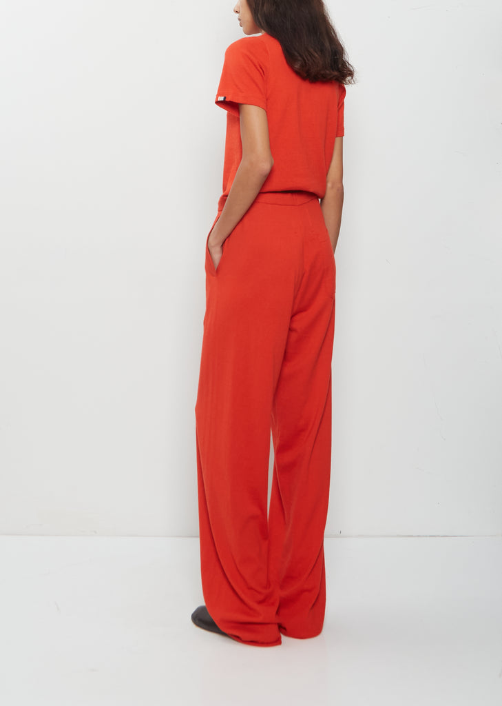 n°353 Relax Cotton Cashmere Trousers — Tomato