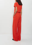 n°353 Relax Cotton Cashmere Trousers — Tomato