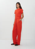 n°353 Relax Cotton Cashmere Trousers — Tomato