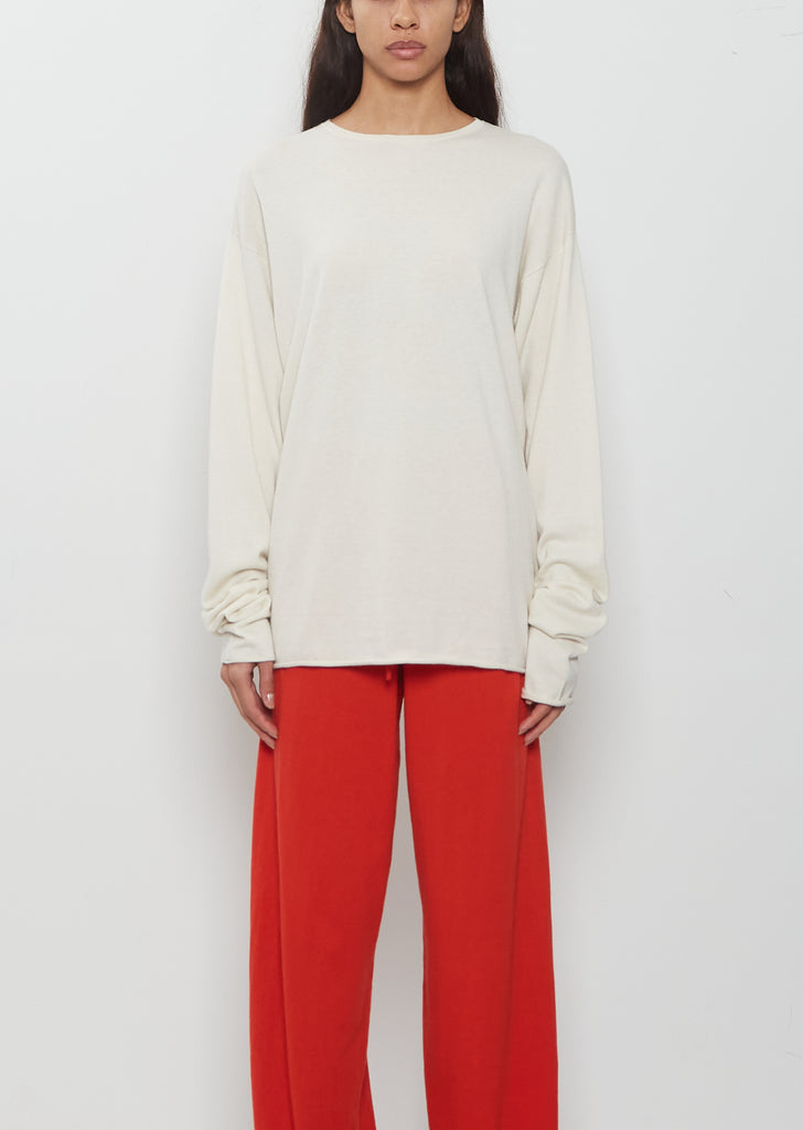 n°347 Aries Cotton Cashmere Sweater — Bone