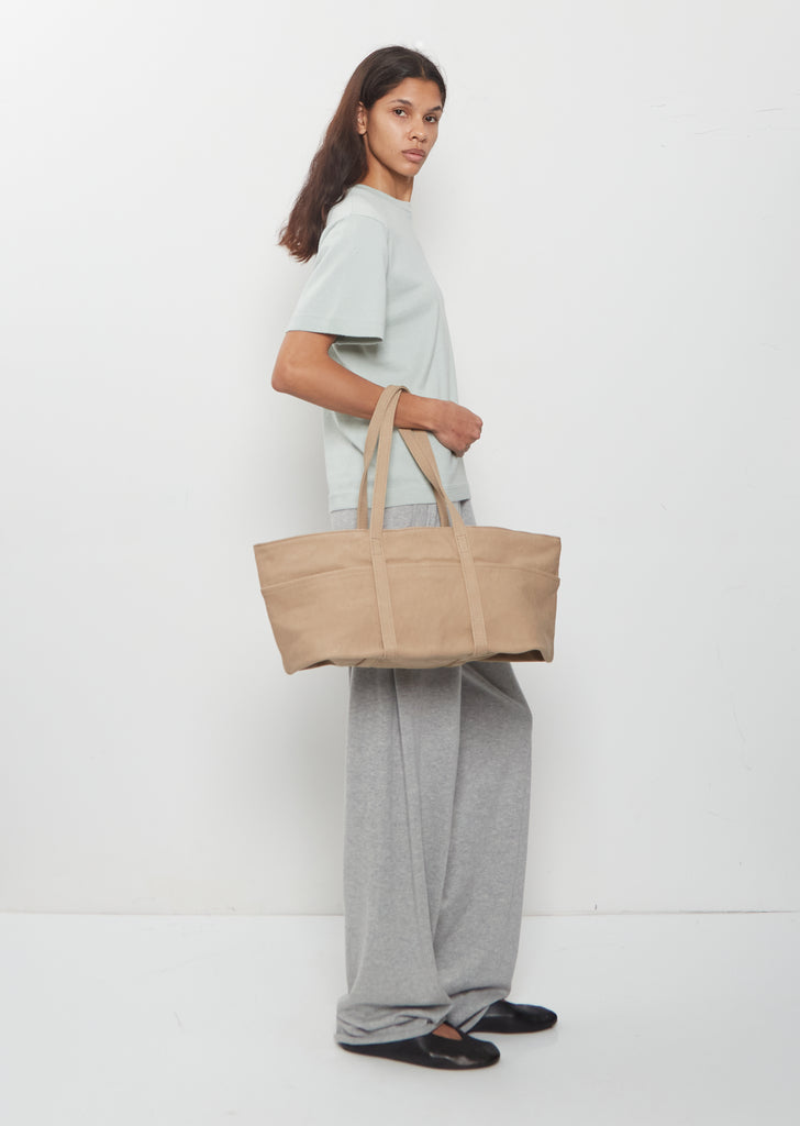 Exclusive Washed Canvas Canoe Tote, Medium — Tote