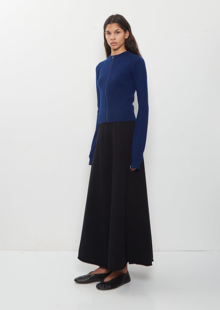 n°494 Tangerine Zip-Up Cardigan — Midnight