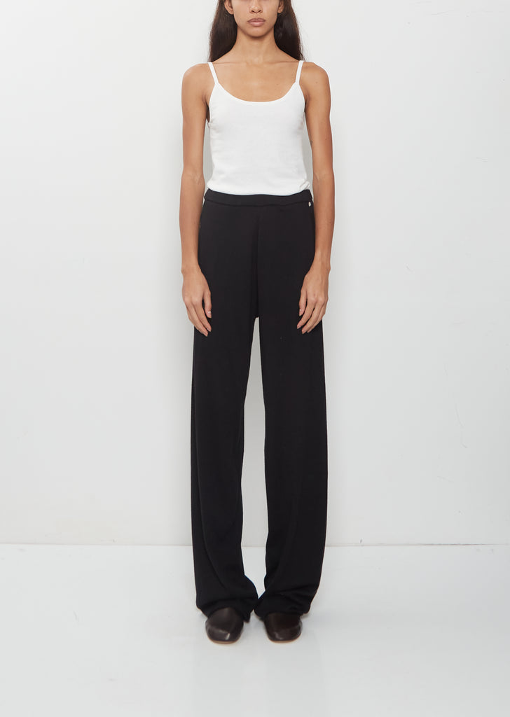 n°353 Relax Cotton Cashmere Trousers — Raven