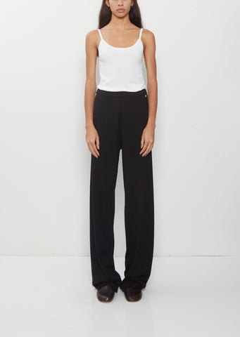 n°353 Relax Cotton Cashmere Trousers — Raven