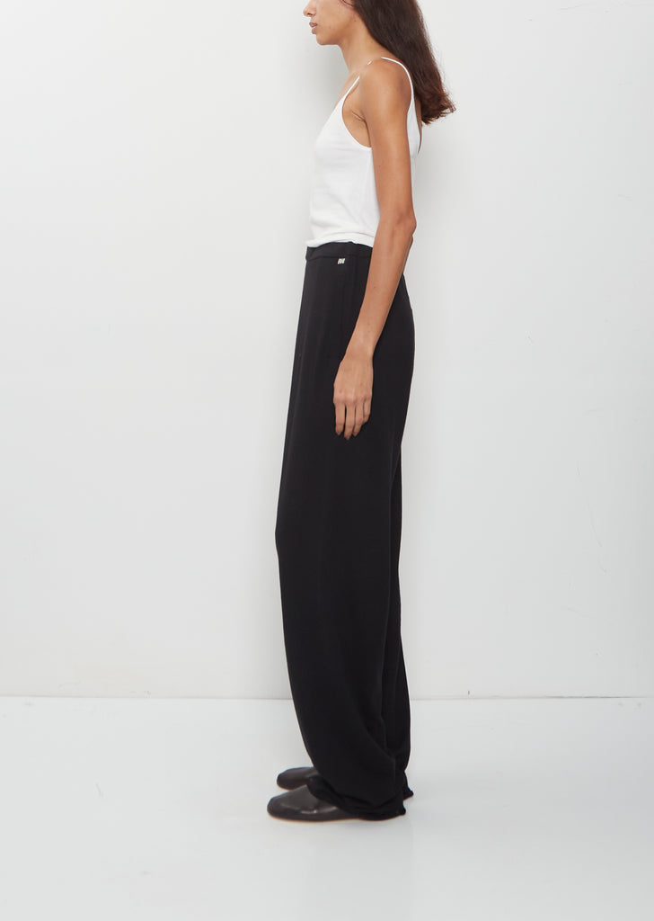 n°353 Relax Cotton Cashmere Trousers — Raven