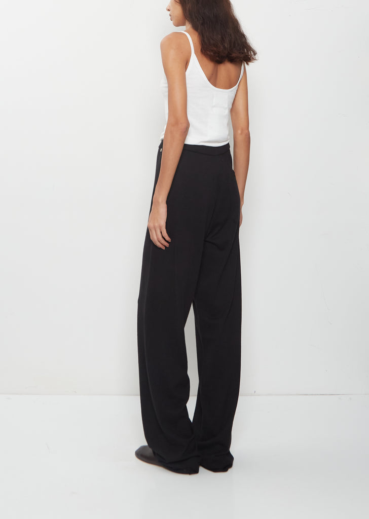 n°353 Relax Cotton Cashmere Trousers — Raven