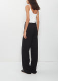 n°353 Relax Cotton Cashmere Trousers — Raven