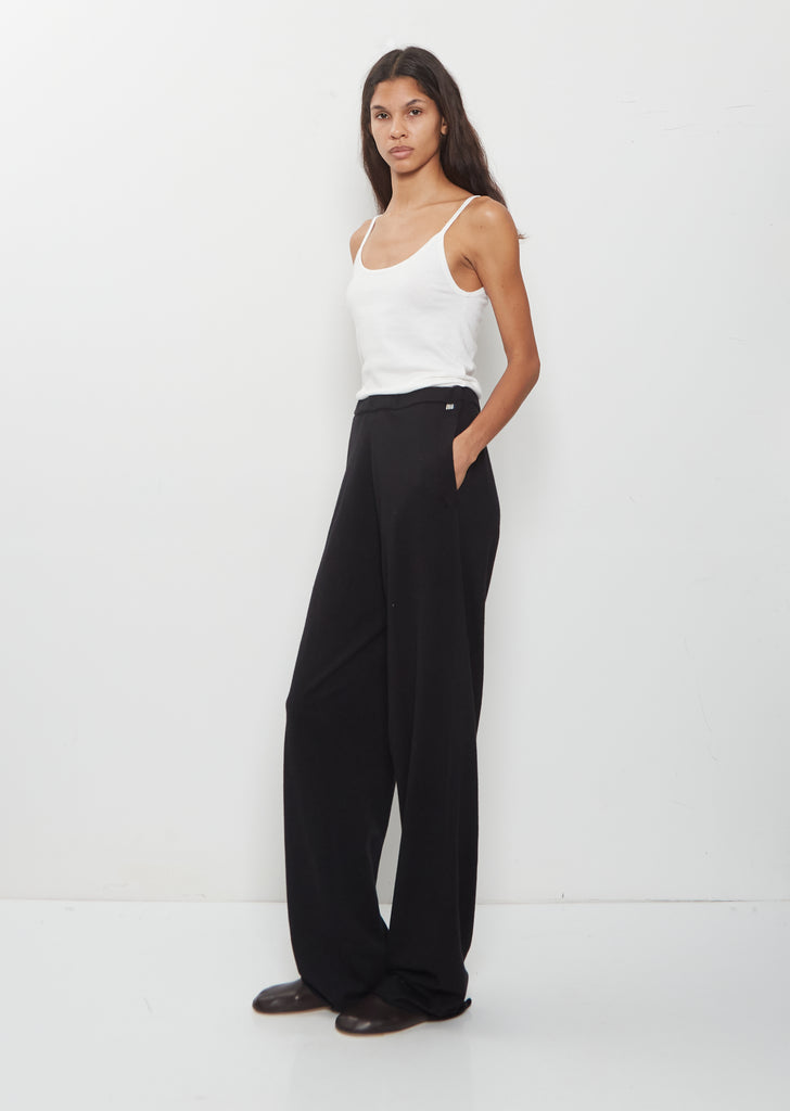 n°353 Relax Cotton Cashmere Trousers — Raven