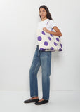 Washed Canvas Dot Tote, Medium