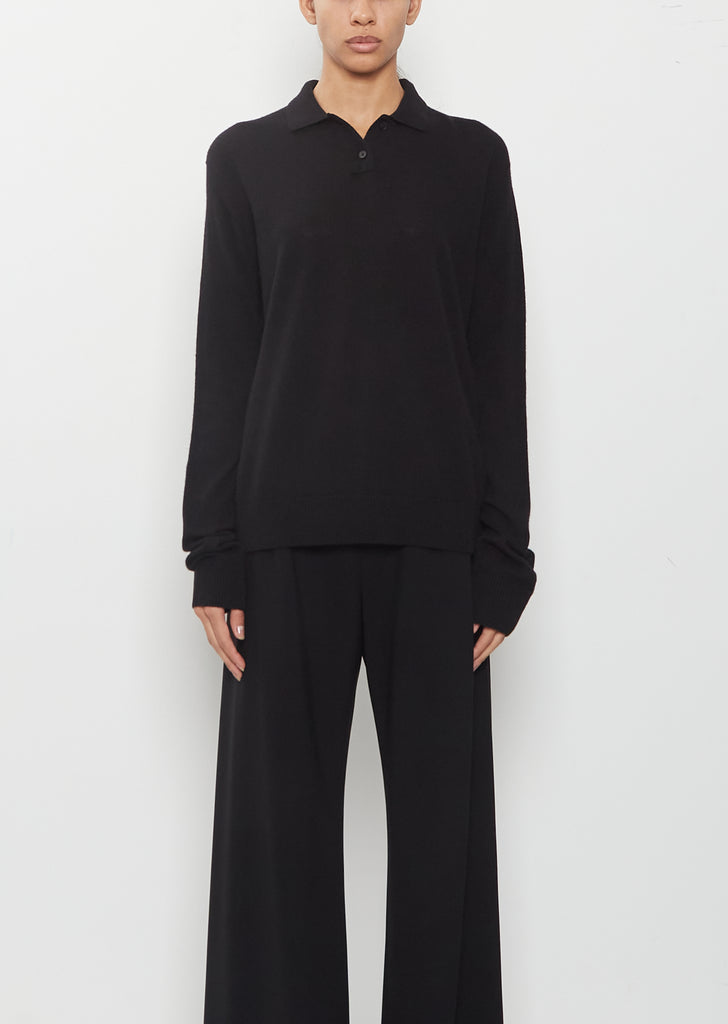 Pashi Cashmere Polo Sweater