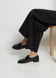 Soft Eel Loafer — Black