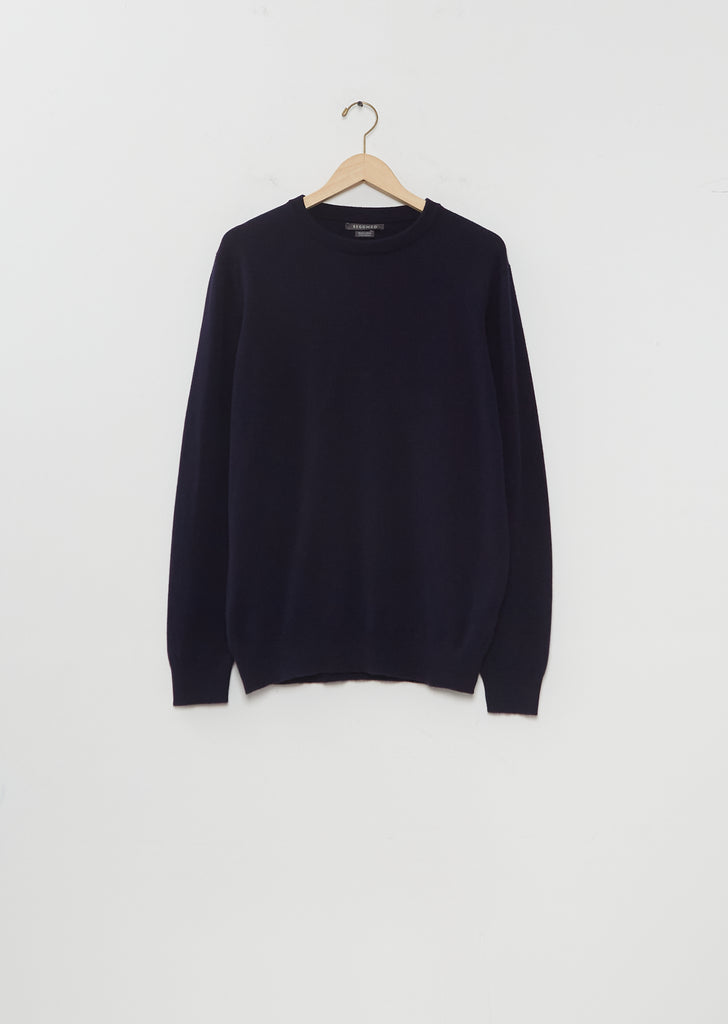 Heriot Cashmere Sweater — Navy Blue