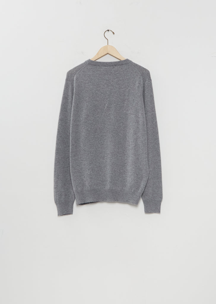 Heriot Cashmere Sweater — Grey Flannel