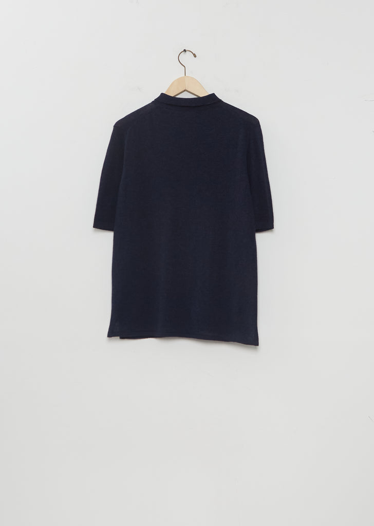 Summer Cashmere Short Sleeve Polo