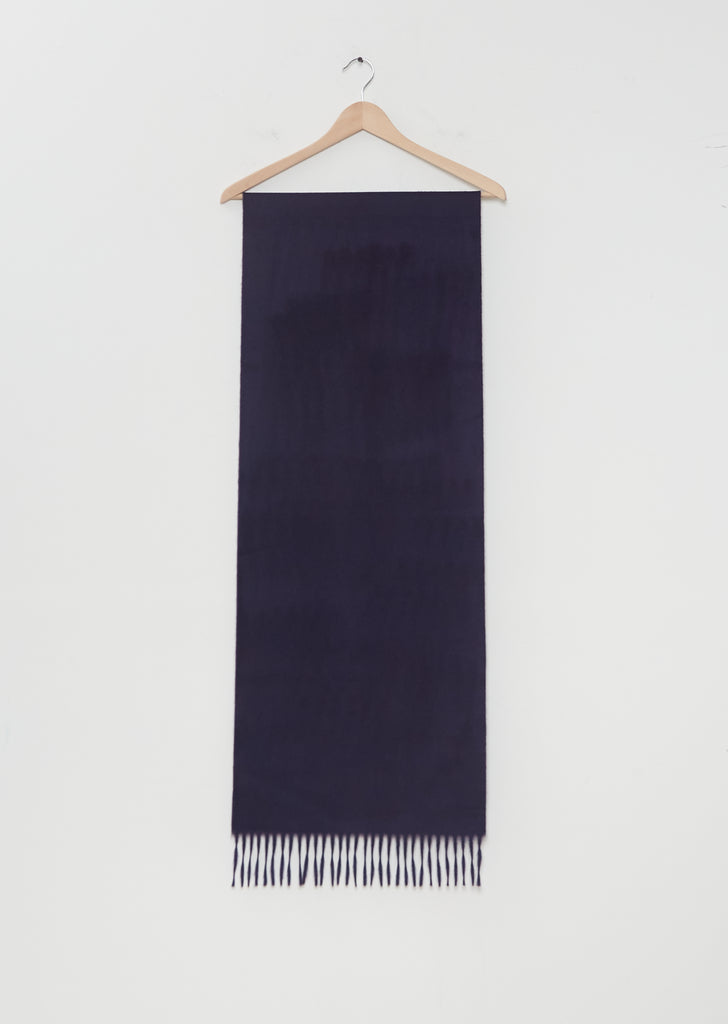 Arran Solid Cashmere Scarf — Navy