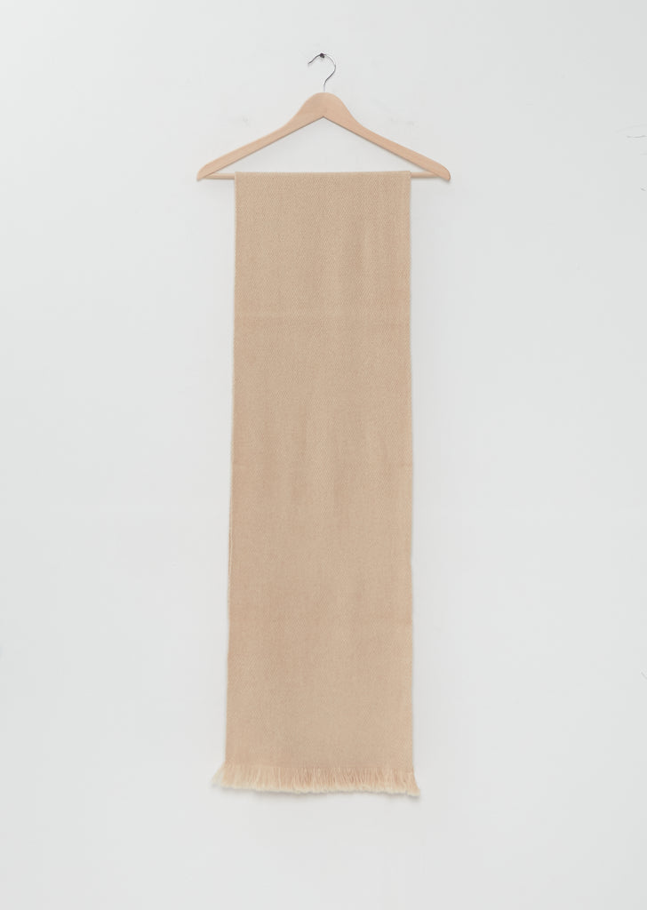 Gobi Camel Hair Scarf — Natural White