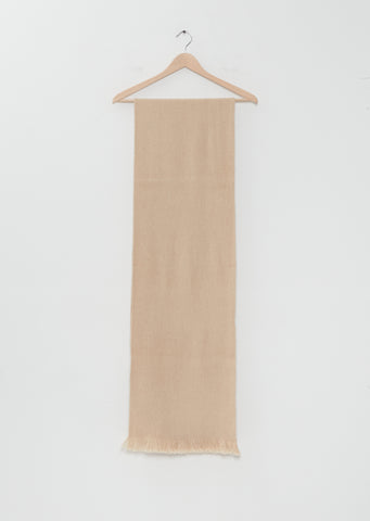 Gobi Camel Hair Scarf — Natural White