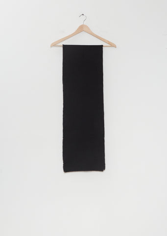 Four Sided Fringe 4-Ply Cashmere Scarf — Black