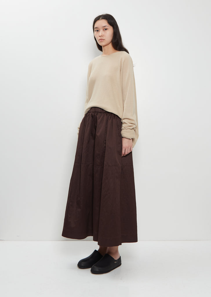 Puffy Cotton Linen Skirt