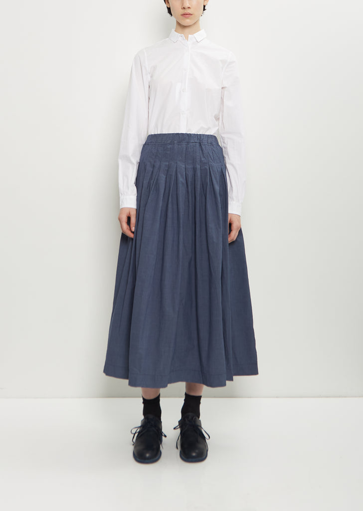 Farmer Cotton Skirt — Micro Check
