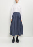 Farmer Cotton Skirt — Micro Check
