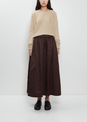 Puffy Cotton Linen Skirt