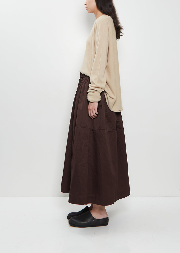 Puffy Cotton Linen Skirt