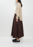 Puffy Cotton Linen Skirt