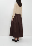 Puffy Cotton Linen Skirt