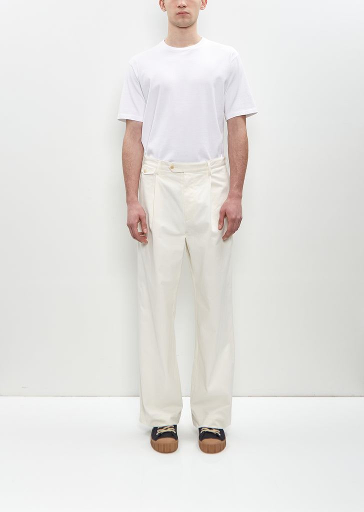 Washed Chino Finx One Tuck Pants