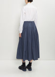 Farmer Cotton Skirt — Micro Check