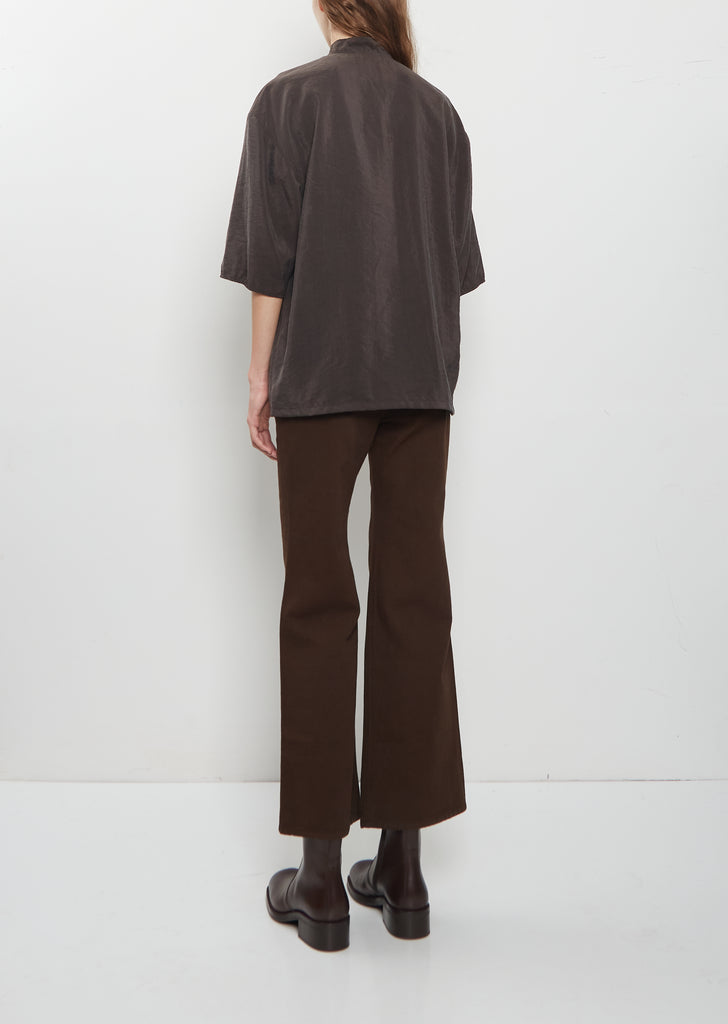 Soft Collar Silk Top