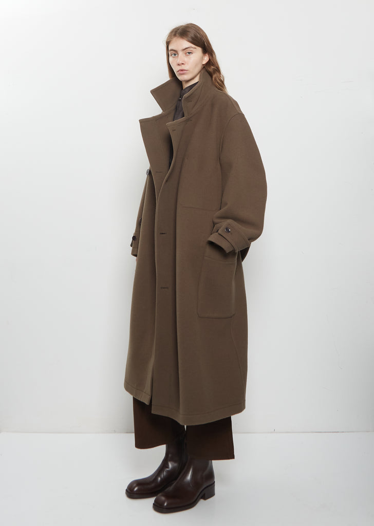 Wrap Wool Coat — Thyme