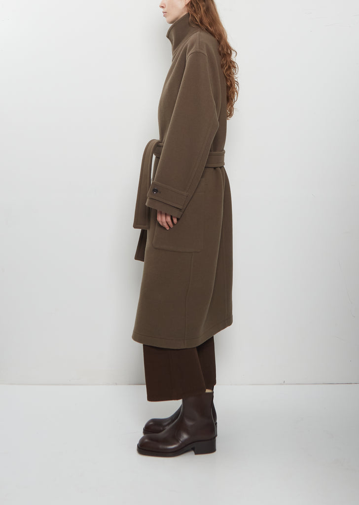 Wrap Wool Coat — Thyme