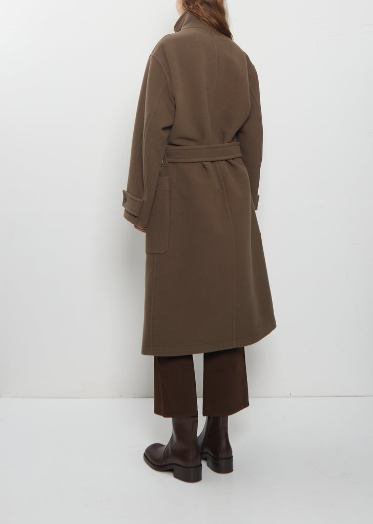 Wrap Wool Coat — Thyme