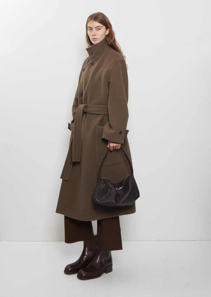 Handle Bag, Small — Dark Brown